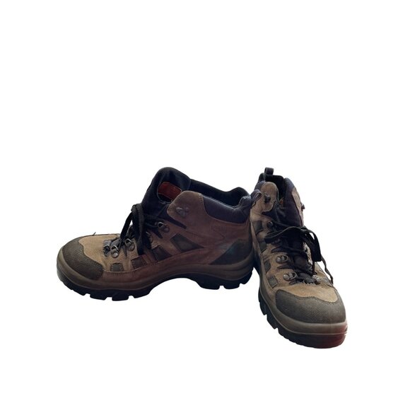 L.L. Bean Gortex Mens gray leather ankle hike boots size 10M SKU 9096 main image 7